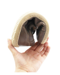 Damskie Buty Na Jesień Elastyczne Barefoot Na Szeroką Stopę Helios 451 ciemny n. Beż