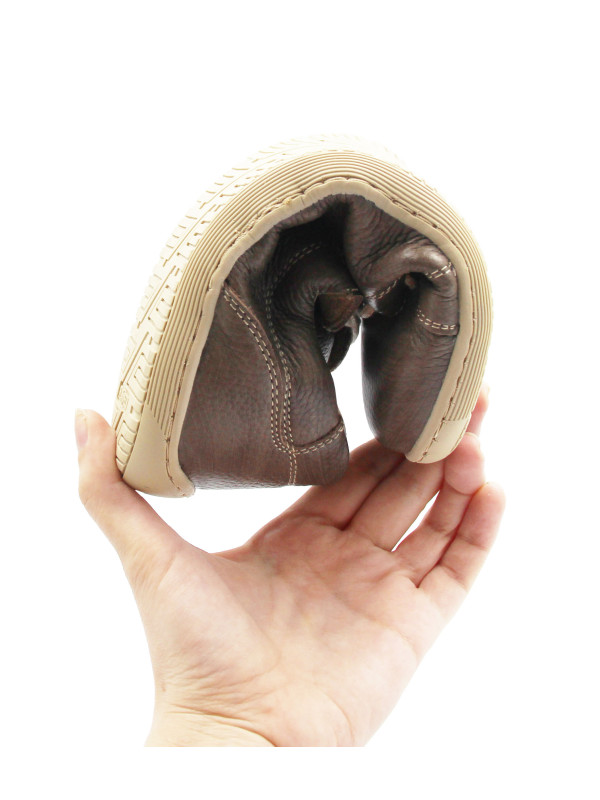 Damskie Buty Na Jesień Elastyczne Barefoot Na Szeroką Stopę Helios 451 ciemny n. Beż