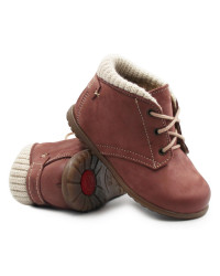 Buty trzewiki jesienne zimowe ocieplane dla dziewczynki Emel eY 2440C-4