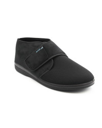 Buty Po Domu Męskie Półbuty Czarne Adanex 25586