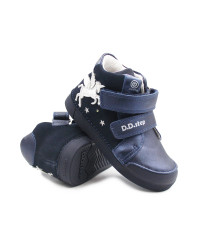 Wiosenne Buty Dziewczęce Świecące LED z Jednorożcem DD STEP A068-52459M Royal Blue