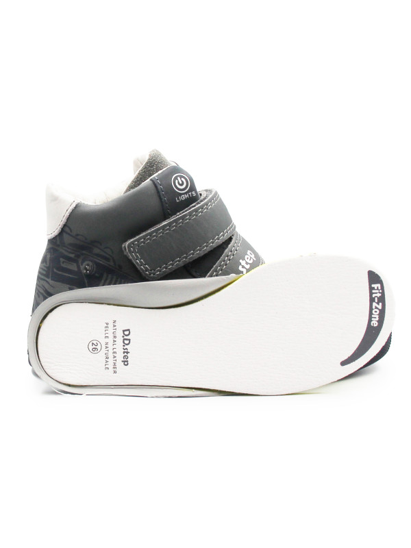 Dziecięce Buty Na Wiosnę Dla Chłopca Samochód LED DD STEP A068-52151M Grey