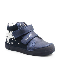 Wiosenne Buty Dziewczęce Świecące LED z Jednorożcem DD STEP A068-52459M Royal Blue