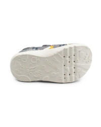Kapcie Dziecięce Do Szkoły i Przedszkola Trampki BAREFOOT DD STEP C086-52562BV Grey