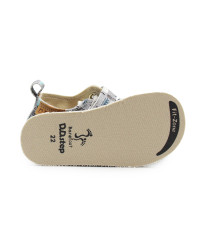 Kapcie Dziecięce Do Szkoły i Przedszkola Trampki BAREFOOT DD STEP C086-52562BV Grey