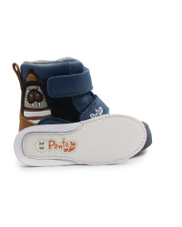 Buty Dla Chłopczyka Jesień i Zima Ocieplane Wodoodporne PONTE DA06-5-2968A Royal Blue