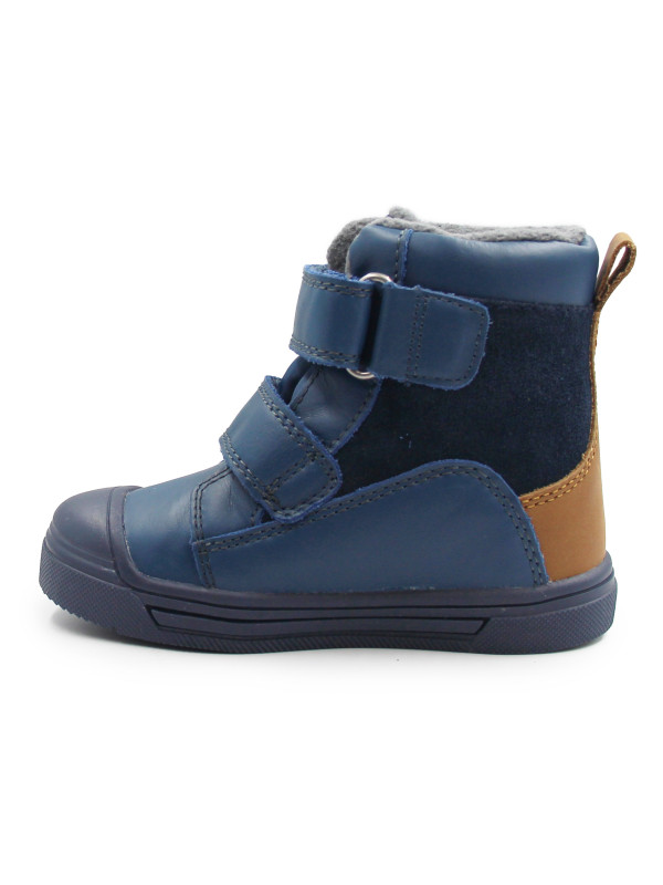 Buty Dla Chłopczyka Jesień i Zima Ocieplane Wodoodporne PONTE DA06-5-2968A Royal Blue