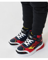 Chłopięce Buty Na Wiosnę Lekko Ocieplane Świecące LED Primigi 8991200 Hot Wheels