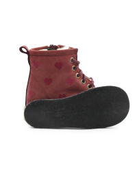 Ocieplane Buty Dla Dziewczynek Kozaki w Serduszka na Jesień i Zimę Emel EV 2727F