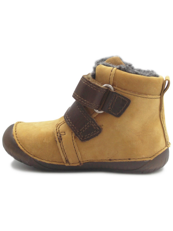 Zimowe Buty Chłopięce Ocieplane Barefoot D.D.Step W070-111A Bronze