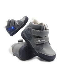 Dziecięce Buty Na Wiosnę Dla Chłopca Samochód LED DD STEP A068-52151M Grey