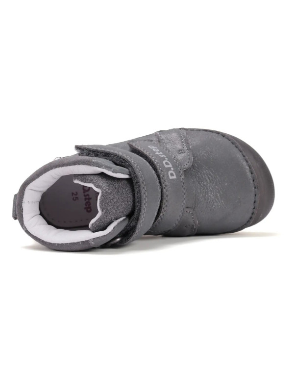 Buty Dziewczęce Na Wiosnę z Jednorożcem Świecące w Ciemności BAREFOOT DD STEP A063-52815M Dark Grey