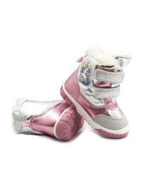 Śniegowce Dla Dziewczynki z Jednorożcem Srebrny Róż Wojtyłko 1ZŚ26116