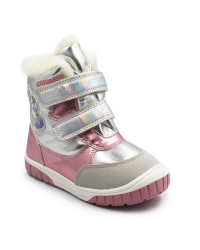 Śniegowce Dla Dziewczynki z Jednorożcem Srebrny Róż Wojtyłko 1ZŚ26116