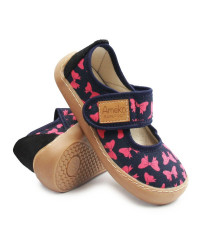 Kapcie Dla Dziewczynki Barefoot Ameko Noel Kokardki