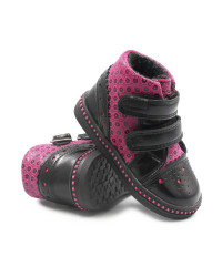 Wiosenne Trampki Trzewiki Dla Dziewczynki Lekko Ocieplane Bartek w-91764/4p-ea1