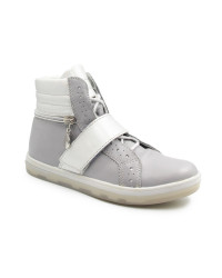 Wysokie buty dla dziewczynki do szkoły na wiosnę Bartek w-24376/sz/0a7