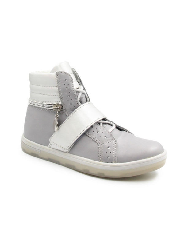 Wysokie buty dla dziewczynki do szkoły na wiosnę Bartek w-24376/sz/0a7