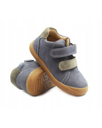 Buty Dla Chłopczyka na Wiosnę Barefoot Skórzane Niebieskie Primigi 7900022