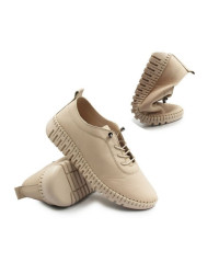 Buty damskie na wiosnę ze skóry naturalnej T. Sokolski OG 4000 BEIGE