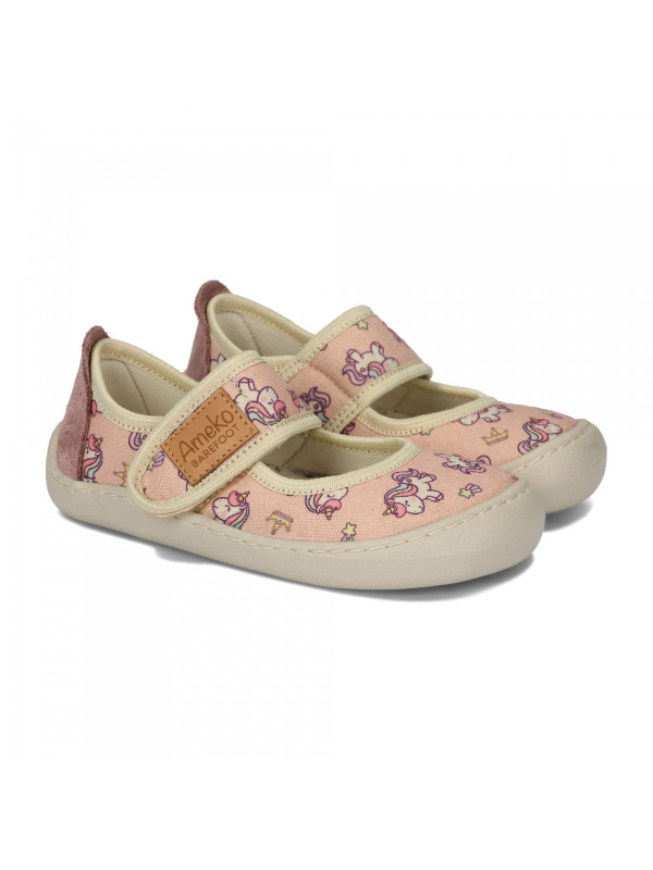 Kapcie Dla Dziewczynki w Jednorożce Barefoot Ameko Noel Unicorn