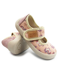 Kapcie Dla Dziewczynki w Jednorożce Barefoot Ameko Noel Unicorn