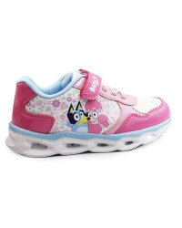 Różowe Buty Dla Dziewczynki na Wiosnę Świecąca Podeszwa LED Bluey Bartek 87042-15