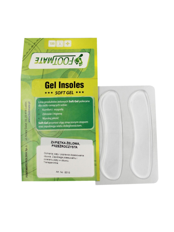 Przeźroczyste Zapiętki Żelowe na Odciski Footmate g015