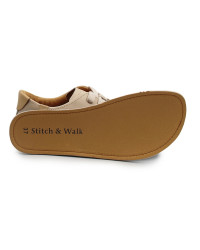 Barefoot buty na wiosnę dla kobiet Stitch&Walk S088-61943 cream