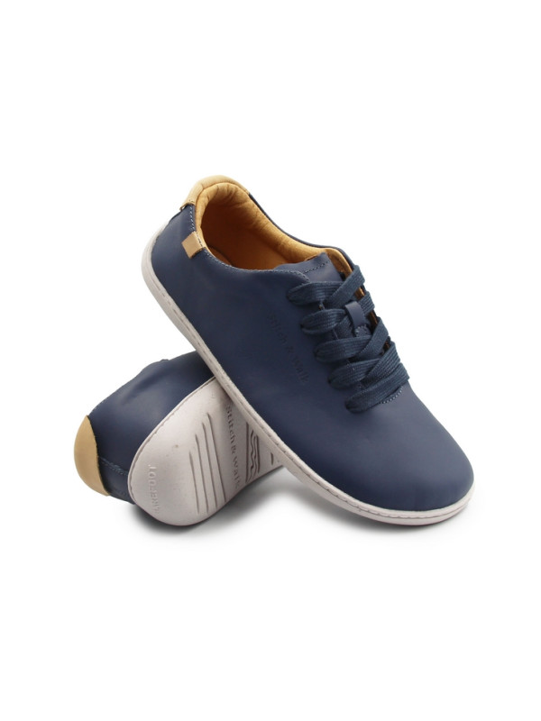 Buty na wiosnę barefoot Stitch&Walk S088-61943A royal blue