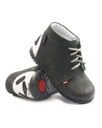 Chłopięce Trzewiki na Wiosnę Sznurowane Z Pandą Emel e 1150-1