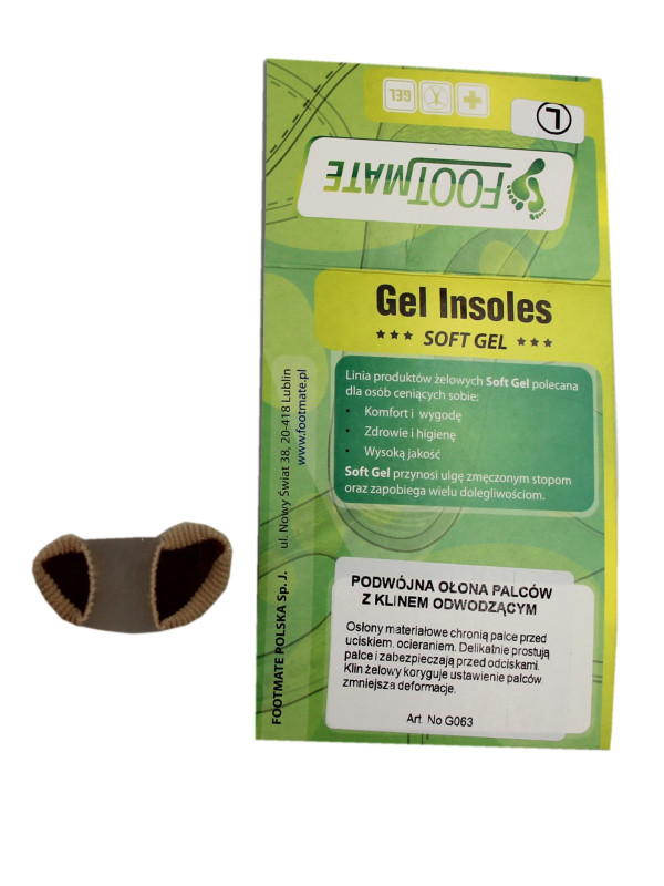 Podwójna Osłona Palca z Klinem Footmate G063