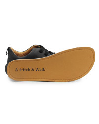 Męskie półbuty barefoot na wiosnę Stitch&Walk S088-61255B black