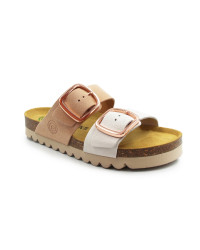 Klapki dla kobiet ze skóry naturalnej do pracy Dr Brinkmann 700924-42