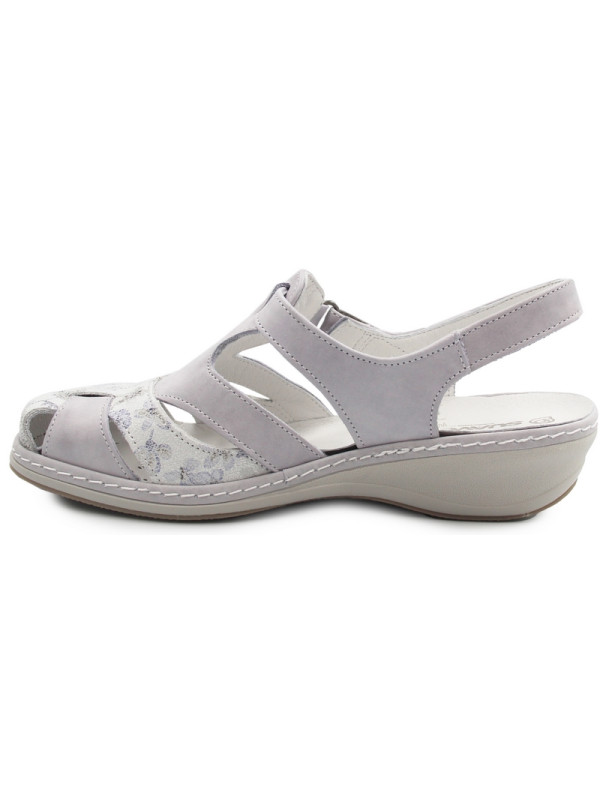 Sandały dla kobiet seniorek na lato skóra naturalna Suave 720044-91
