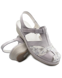 Sandały dla kobiet seniorek na lato skóra naturalna Suave 720044-91