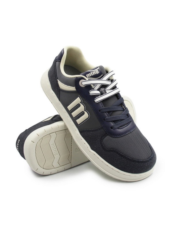 Półbuty sportowe męskie barefoot granat MTNG 84766-C59408 plity marino/nole gris oscuro