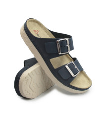 Klapki damskie ze skóry naturalnej do pracy Berkemann Verica 01914-320