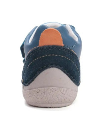 Chłopięce Buty Barefoot Na Wiosnę Skórzane DD STEP S116-61960L Royal Blue