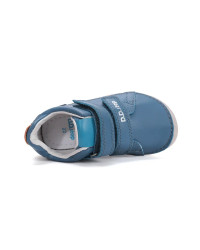 Chłopięce Buty Barefoot Na Wiosnę Skórzane DD STEP S116-61960L Royal Blue