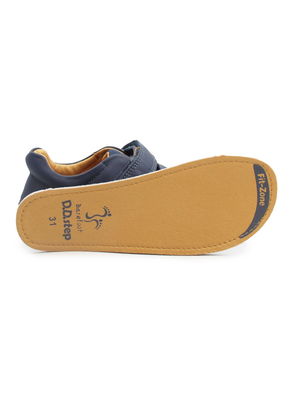 Półbuty Chłopięce Na Wiosnę Granatowe Barefoot DD STEP S063-61983 Royal Blue