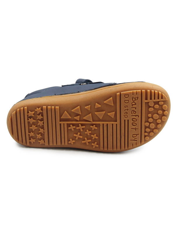 Półbuty Chłopięce Na Wiosnę Granatowe Barefoot DD STEP S063-61983 Royal Blue