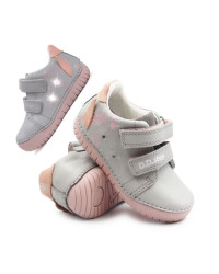 Buty Dla Dziewczynki Wiosenne Świecące LED z Jednorożcem DD STEP S050-61970 Dove Grey