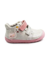 Buty Dla Dziewczynek Barefoot Srebrne DD STEP S070-61837 Silver