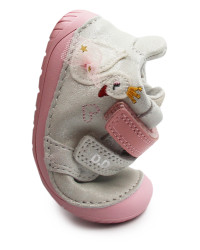 Buty Dla Dziewczynek Barefoot Srebrne DD STEP S070-61837 Silver