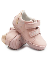 Różowe Buty Wiosenne Dla Dziewczynki Świecące LED z Jednorożcem DD STEP S050-61970AM Baby Pink