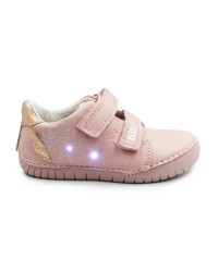 Różowe Buty Wiosenne Dla Dziewczynki Świecące LED z Jednorożcem DD STEP S050-61970AM Baby Pink