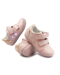Różowe Buty Wiosenne Dla Dziewczynki Świecące LED z Jednorożcem DD STEP S050-61970AM Baby Pink