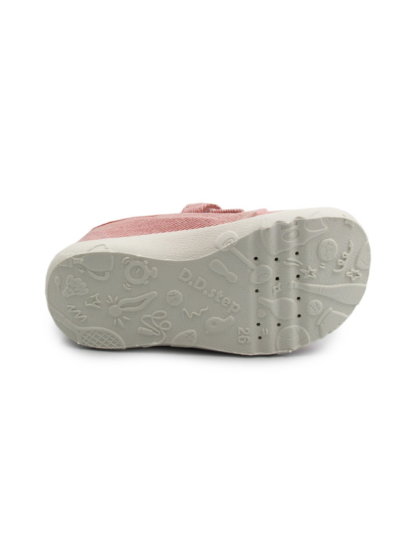 Buty Do Szkoły i Przedszkola Dla Dziewczynki Barefoot DD STEP C086-61763CM Baby Pink