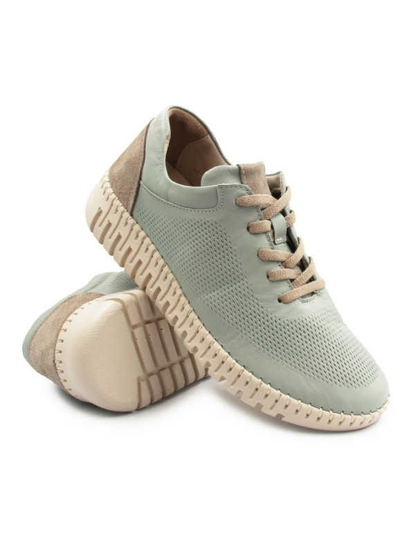 Półbuty dla kobiet na wiosnę ze skóry naturalnej T. Sokolski OG 2501 MINT